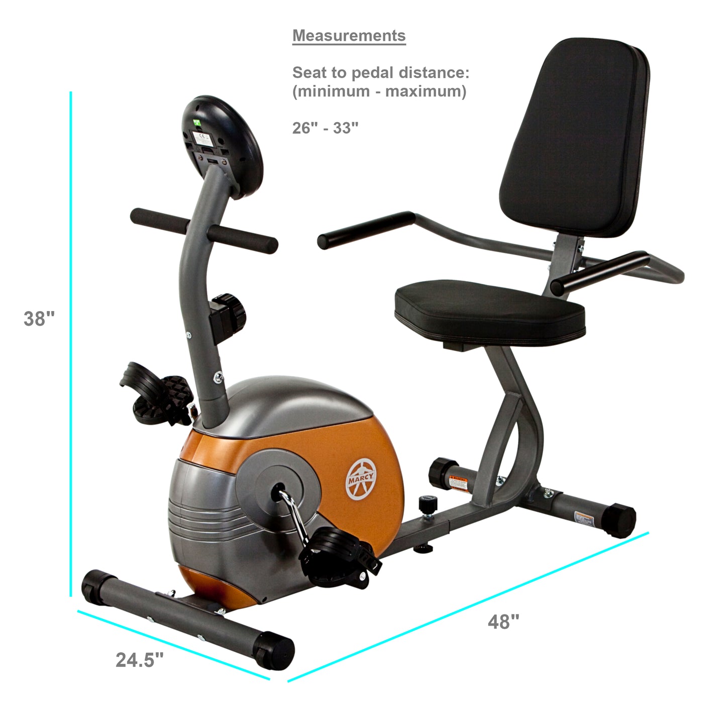 ME709 Bicicleta De Ejercicio Magnética Reclinable Ciclismo Equipo De Gimnasio Para El Hogar