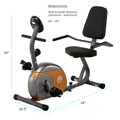 ME709 Bicicleta De Ejercicio Magnética Reclinable Ciclismo Equipo De Gimnasio Para El Hogar